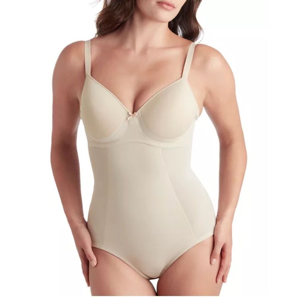 TC Fine Intimates NWT Wonderful U Low-Back Shaping Bodysuit Nude 34B